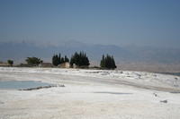 Pamukkale-Gerapoli (Hierapolis): le vasche calcaree bianche del "castello di cotone"