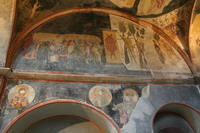 San Salvatore in Chora, Parekklesion, l'ingresso nel Paradiso con il serafino alla porta ed il buon ladrone che è entrato