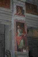 Santa Prassede: i dodici apostoli del Balducci sormontati da putti con tavolette con gli articoli del Credo degli Apostoli