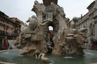 Gian Lorenzo Bernini, piazza Navona, Fontana dei quattro fiumi (clicca per la spiegazione)