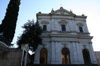 San Gregorio al Celio: facciata realizzata nel 1633 da Giovanni Battista Sorìa su commissione del cardinale Scipione Borghese