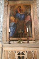 S. Gregorio al Celio, oratorio di S. Andrea: Vergine col Bambino ed i SS. Andrea apostolo e Gregorio, Cristoforo Roncalli, 1602