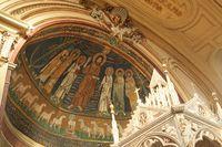 Santa Cecilia in Trastevere: mosaico absidale di Pasquale I