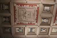 Santa Maria in Domnica alla Navicella: il soffitto cinquecentesco con le raffigurazioni delle Litanie di Maria