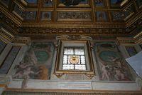 Battistero Lateranense: tondi con Costantino e la basilica di S. Paolo