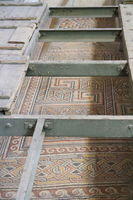 Basilica della Natività, Betlemme, l'antico pavimento a mosaico del IV secolo
