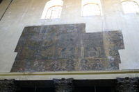 Basilica della Natività, Betlemme. Nei mosaici del 1169 in basso gli antenati di Gesù, in alto le definizioni del Concilio di Costantinopoli