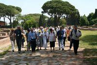 Ostia antica, sulla via Ostiense, percorsa da S. Agostino, S. Monica, Adeodato, Evodio