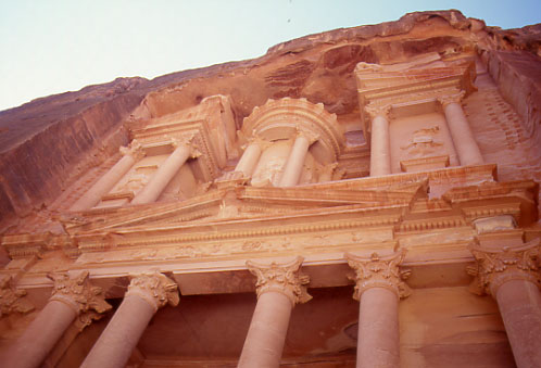 Petra. La Khaznah  Un particolare della Khaznah