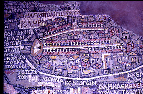 La rappresentazione di Gerusalemme nel mosaico di Madaba 