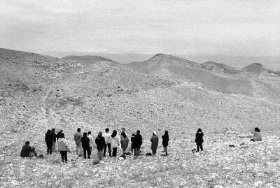 Messa nel deserto di Giuda, il deserto delle tentazioni di Gesù, il deserto della salita di Gesù da Gerico a Gerusalemme